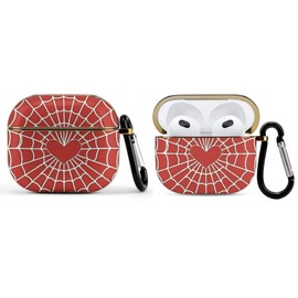 Anime Cute Spider Webs Compatible with Airpods 3 Case Cover, Case for AirPods 3rd Generation Case 2021 with Keychain Hard Shell Shockproof