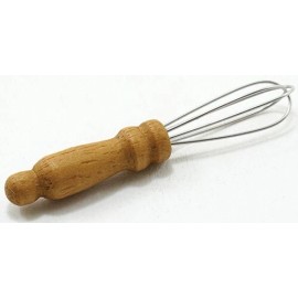 Unbranded Dollhouse Miniatures 1:12 Scale Wire Whisk with Wooden Handle #IM65481