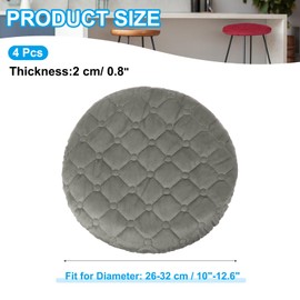 PATIKIL Cushion Cover Round Stool Cover, Pack of 4 Elastic Bar Stool Seat Replacement Washable Chair Cushion Round Protective Cover Stretchy Bar Chair Seat Cover for 10-13 Inch Chair Seat Cushion