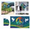 Peace Flag for Outside Polyester Cloth World Peace Flag Large