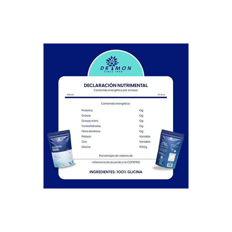 Glicina en polvo 3 PACK - 100% Glicina - Suplemento