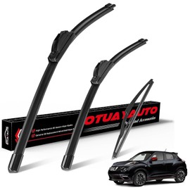 OTUAYAUTO Premium Windshield Wiper Blades - Replacement for Nissan Juke 2011-2017 - Precision Fit, All-Weather Performance, Front and Rear Wiper Blades, J/U Hook - 22"+14"+12" (Pack of 3)