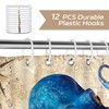Dazzlewall Octopus Shower Curtain Retro Nautical Blue Bathroom Curtain Sea