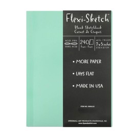 Speedball Art Products Flexi Sketch Blank Artist Journal, 7 x 5, Pool