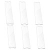 Operitacx 6Pcs Acrylic Door Name Plate Holder Clear Name Plate