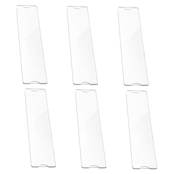 Operitacx 6Pcs Acrylic Door Name Plate Holder Clear Name Plate