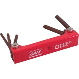 Gray Tools 69955 5 Piece S2 SAE Long, Folding Hex Key Set, 3/16-Inch-3/8-Inch
