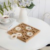 NIKKY HOME Tic Tac Toe Game Coffee Table Decor, 10.6