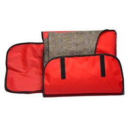 MFASCO Emergency Fire Blanket Kit - Fire Retardant Blanket Vertical Release, Wall-Hanging Case, Smothers Small Fires, Great for Work, Home, Auto - Includes Large 62"x82" Blanket, 16" x14x5 Case
