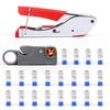 Knoweasy Compression Tool Kit - Coaxial Cable Crimper, Cutter with