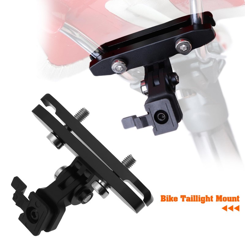 YINETTECH 1Pc Bike Taillight Saddle Rail Mount Support Seatpost Compatible