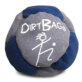 World Footbag Dirtbag Hacky Sack Footbag, Navy/Grey Pack of 1
