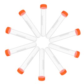 ULTECHNOVO Mini Vials Storage Lid 20pcs Plastic Vials for Essential Oils Bead Small Screw Storage