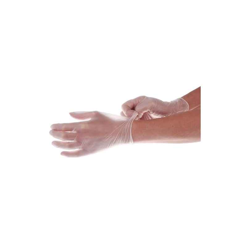 Powder Free Vinyl Gloves Size M (Pack 100)
