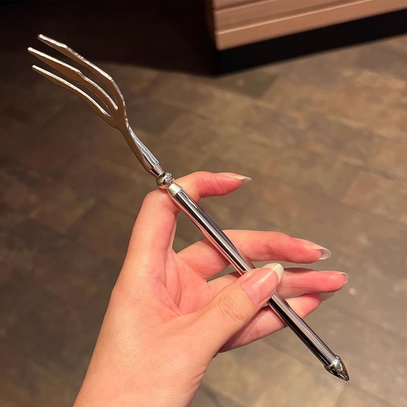 Dinner Forks, Stainless Steel Trident Fork, Stainless Steel, Poseidon Design,