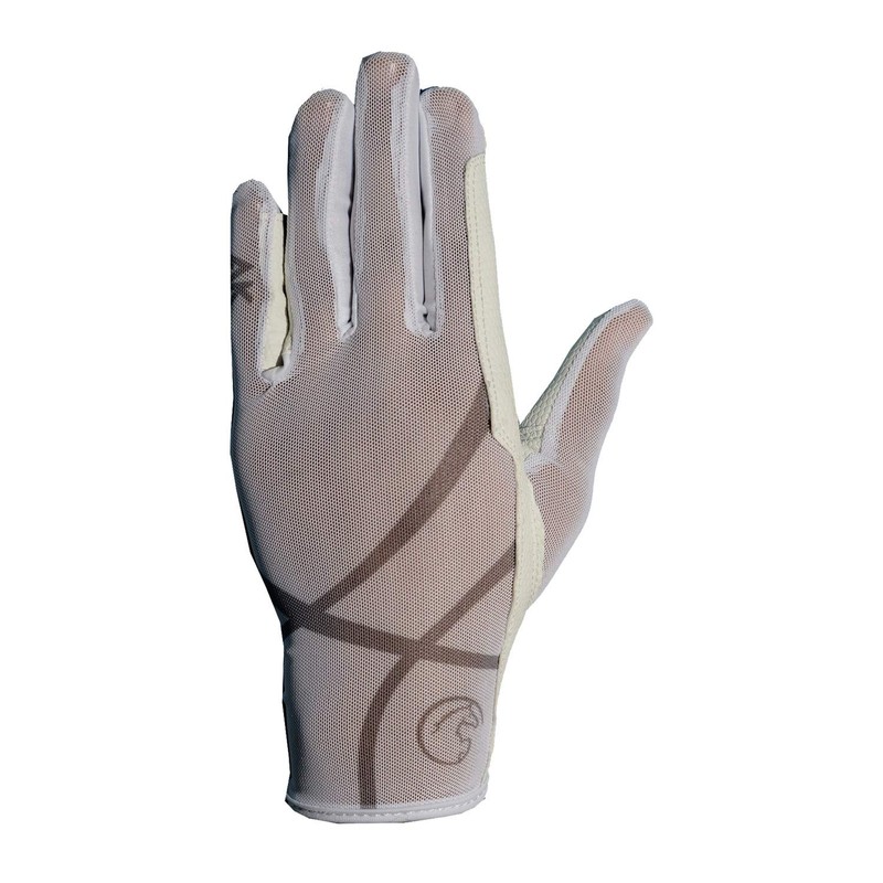 AK AKRS-7007 Breathable Summer Everyday Riding Gloves (White, 2XS)