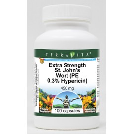 Extra Strength St. John's Wort (PE 0.3% Hypericin) - 450 mg (100 Capsules, ZIN: 512951) - 3 Pack