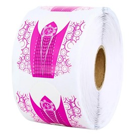 MC NAILS MARIA CIBELES Formas Esculturales para Uñas Acrílicas Rosas, 500 Piezas, 6.9 x 6.5 cm, Rosa