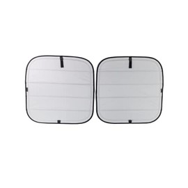 VanEssential RAM Promaster Insulated Blackout Rear Door Window Covers for Van Years 2014 to Current Model (Pair) - Cool Gray