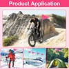 6PCS Pink Bike Safety Flags,6 Ft Bike Flags with Pole