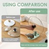 Cooking Spoon Rest, Green, Made of PP Material, Non-Slip Spoon