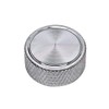 Aluminum Knurled Air Cleaner Nut 1/4-20" Black Steel (Chrome)