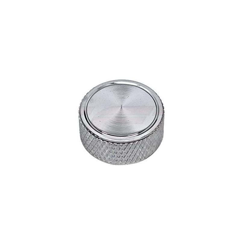 Aluminum Knurled Air Cleaner Nut 1/4-20" Black Steel (Chrome)