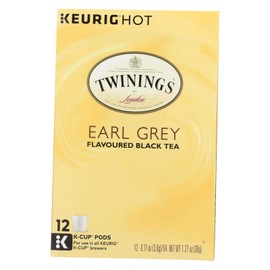 Twinings K-Cup Earl Grey Tea - 12 per pack - 6 packs per case.