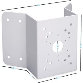 DH-PFA151 Aluminum Alloy Corner Mount Bracket PFA151 CornerMounting Brackets for Dahua Bullet and PTZ Cameras Compatible w/ AMCPFA134 AMCPFA136 AMCPFA13A AMCPFA120 IP2M-850EB IP2M-853EW IP2M-858W IP4