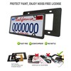 Aootf Real Carbon Fiber License Plate Frames, 2 Pack Stainless