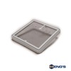 HENG'S INDUSTRIES White Frame Vent Screen Fits Skylights, Roof Vents,
