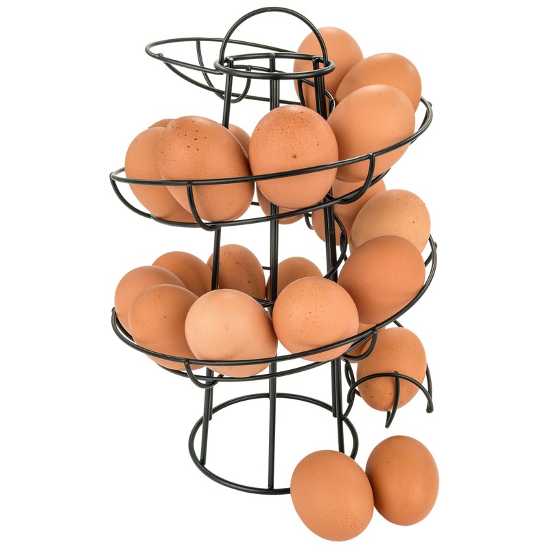 Southern Homewares Egg Skelter Deluxe Modern Spiraling Dispenser Rack -