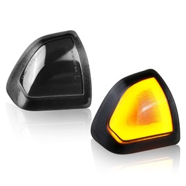 SZ-Light LED Side Mirror Turn Signal for 2010-2018 Dodge Ram 1500 2500 3500 4500 5500, Replacement Code: 68302828AA, 68302829AA Black Housing, Smoke Lens