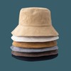 niumanery Unisex Winter Warm Corduroy Velvet Bucket Hat Ribbed Solid