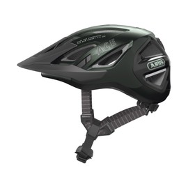 ABUS Urban-I 3.0 ACE city helmet - sporty bike helmet with rear LED light, extended visor and magnetic closure - for men and women - green, size L