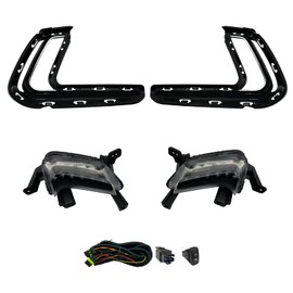 WILD BEAR Fog Lights with DRL Compatible with 2016 2017 2018 Hyundai Elantra Daytime Running Light with Turn Signal Dual Functions