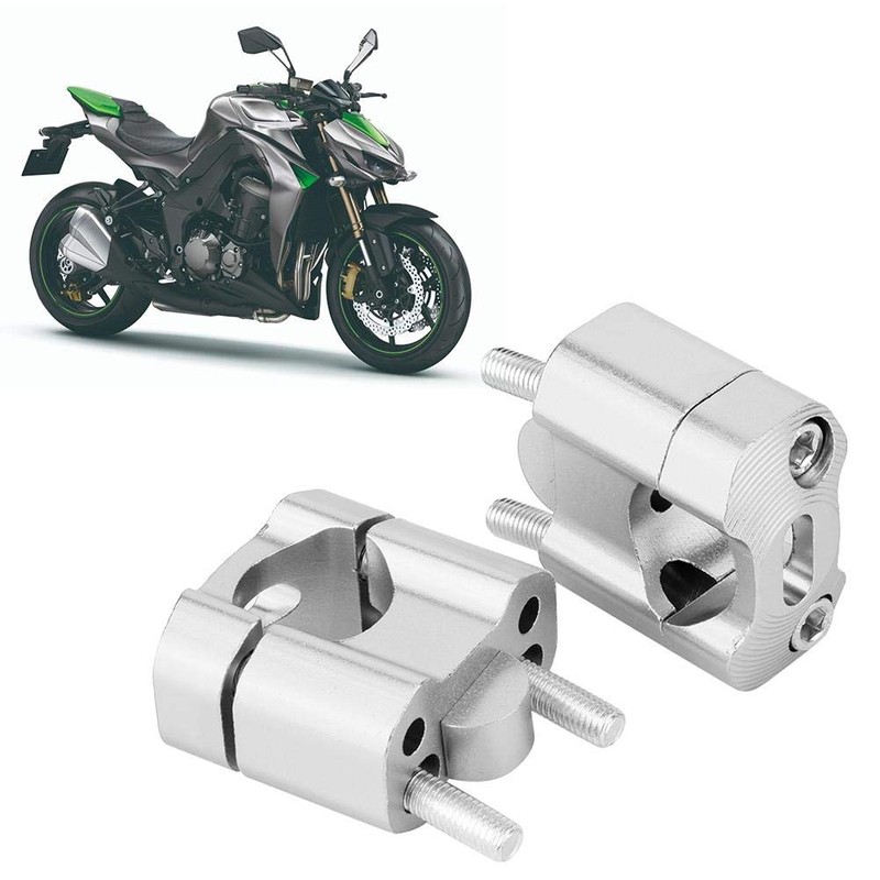 Akozon Motorcycle Handlebar Riser Mount Clamp Adapter - 22 mm