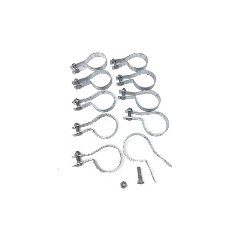 FENCESMART4U (10 Pack) Tension Bands with Bolts & Nuts for