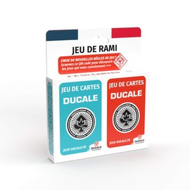 Ducale Rami Game 2 x 54 Cards Rami Game Ages 6+ Canasta 64 Crapette