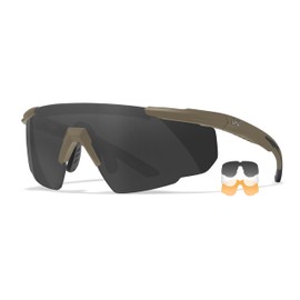 Wiley X │ Unisex │ Outdoor, Tactical Sunglasses │ Wrap Around Frame│ Saber Advanced │ Protective Eyewear │ Interchangeable Lenses