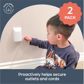 Dreambaby Cubiertas de enchufe, tapas protectoras para enchufes, medida estándar, 2 piezas, plástico, color blanco