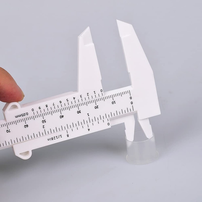 2pcs 6Inch 150mm Mini Caliper Double Scale Plastic Vernier Caliper