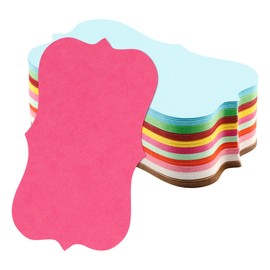 Lotsdonxia 10-Colour Mini Vintage Note Cards – Durable Kraft Paper Blank Paper Tags for Messages, Signatures, Business Cards, and Scrapbooking