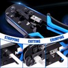 Delgada RJ45 Ethernet Crimping Tool kit,4in1 Professional Cutter Stripper Network