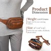 Le Donne Leather Waist Bag - Fashionable & Luxury 4-Compartment