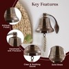 THDC Nautical Hanging Wall Mountable 4" Solid Brass Ship Bell
