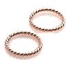 7.5mm 20 GA Hoop Piercing 14K Twisted Rose Gold Filled