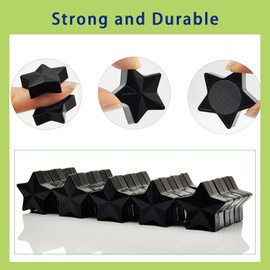 PYJLBX 30Pcs Fridge Magnets Strong Magnet Small Magnets Whiteboard Magnets Heavy Duty Magnets for Crafts, Mini Magnets fridge magnets for adults, Cute Magnets for Whiteboard, Notice Board (Star,Black)