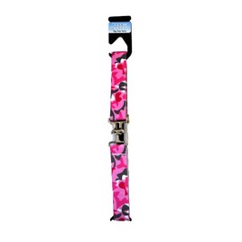 Dapper Snappers Made in USA Girls Big Kids Elastic Stretch Belt with Silver Metal Clasp Buckle, Girl Cat Camo
