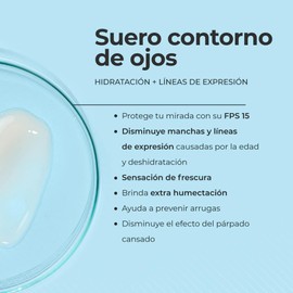 Contorno de Ojos 30ml - Arrugas Desinflamante con Retinol Vegano | Suero Facial Hidratación Profunda - Skin Care Vegano y Libre de Crueldad Animal ENVERA